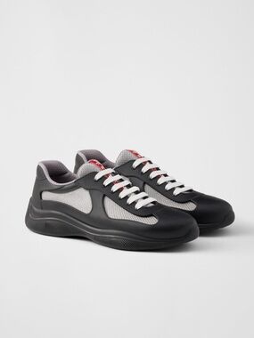 Prada Men's America's Cup Soft Rubber & Bike Fabric Sneakers